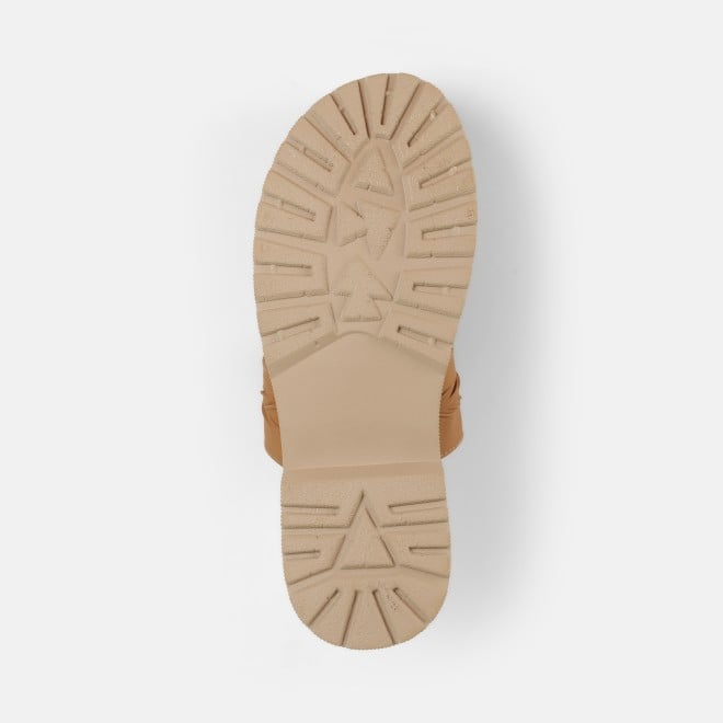 Mochi Women Tan Casual Slip Ons (SKU: 32-1529-23-36)