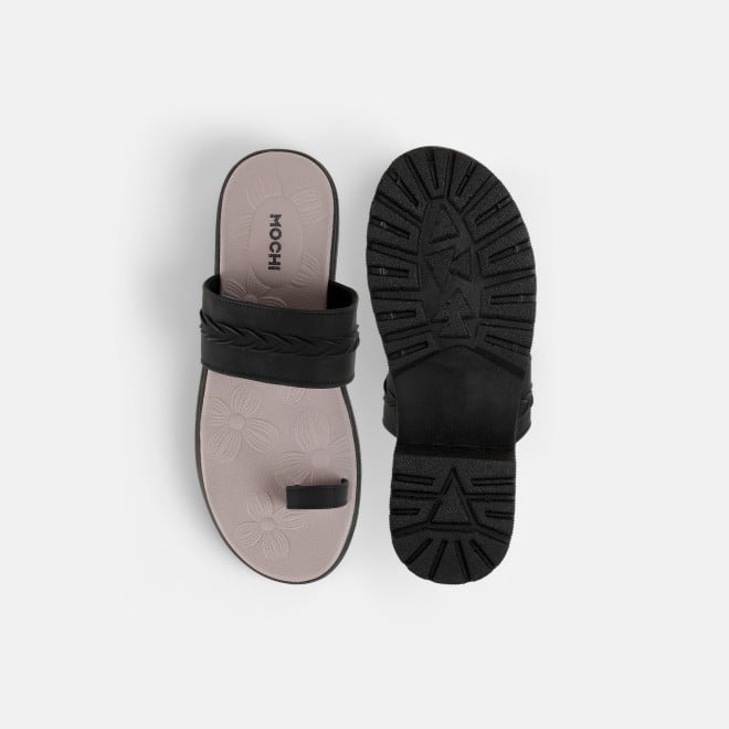 Mochi Women Black Casual Slip Ons (SKU: 32-1529-11-36)