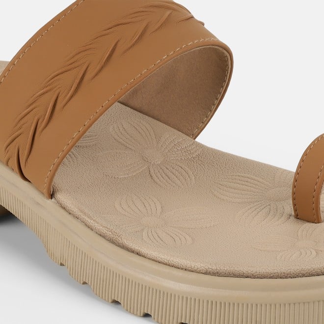 Mochi Women Tan Casual Slip Ons (SKU: 32-1529-23-36)