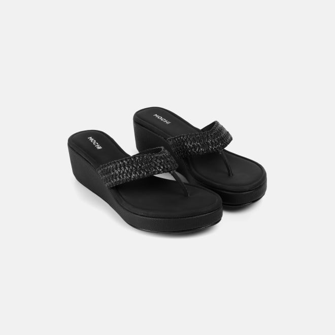 Mochi Women Black Casual Slip Ons (SKU: 32-1562-11-36)