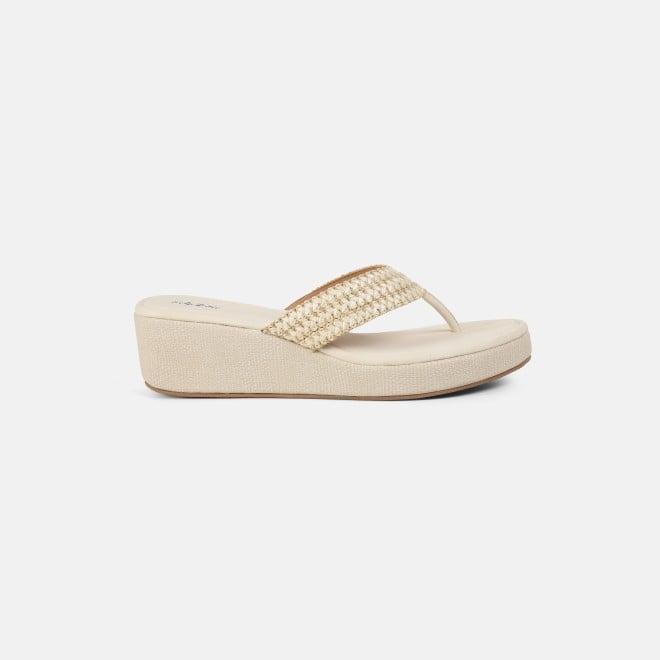 Mochi Women Off-white Casual Slip Ons (SKU: 32-1562-66-36)