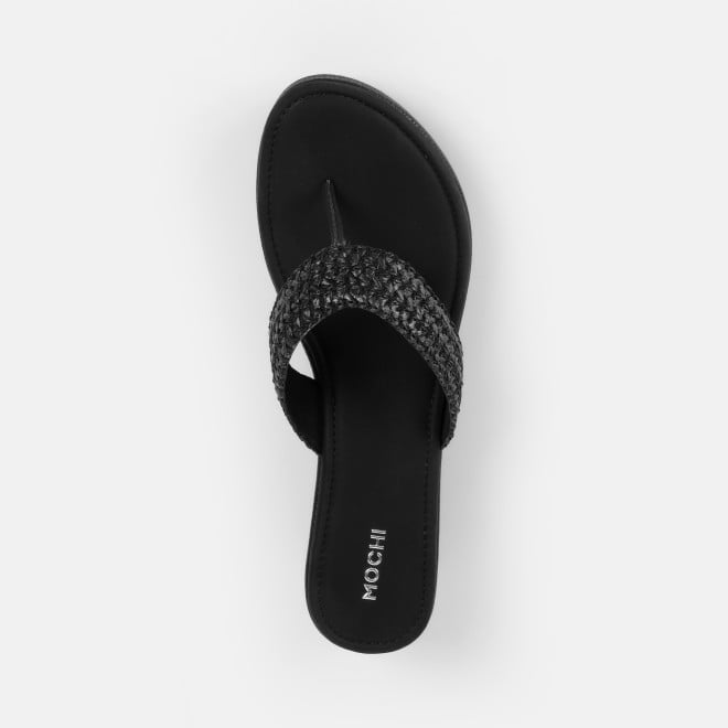 Mochi Women Black Casual Slip Ons (SKU: 32-1562-11-36)