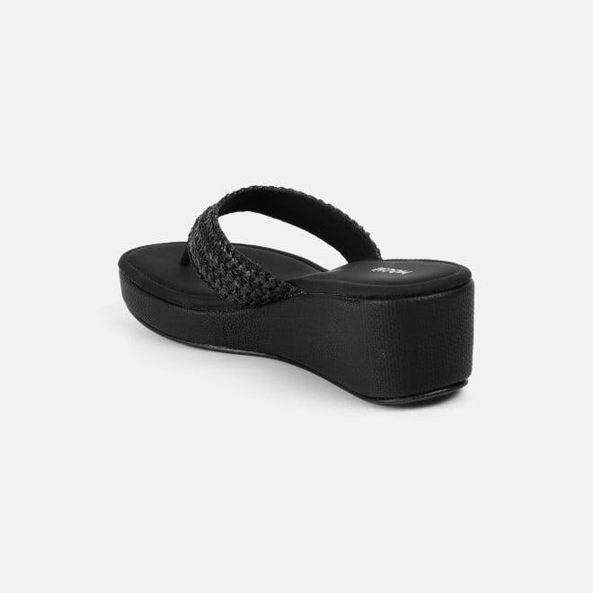 Mochi Women Black Casual Slip Ons (SKU: 32-1562-11-36)