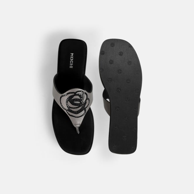 Mochi Women Black Casual Slip Ons (SKU: 32-1582-11-36)