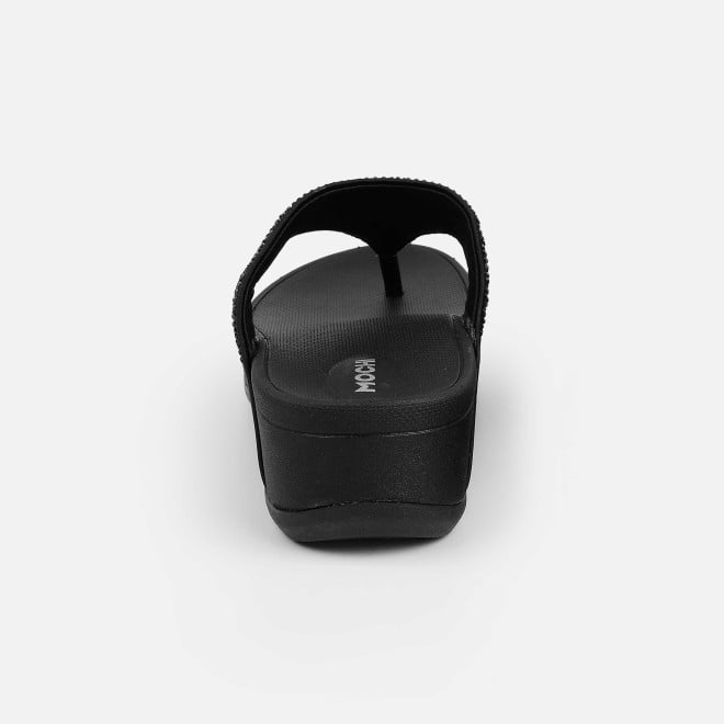 Mochi Women Black Casual Slippers (SKU: 32-1583-11-36)
