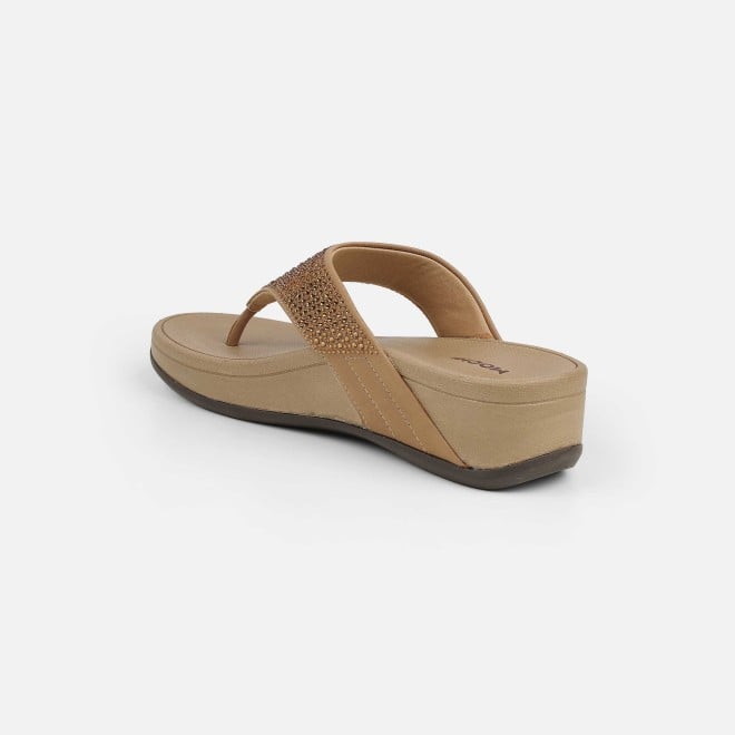 Mochi Women Antic-gold Casual Slippers (SKU: 32-1583-28-36)