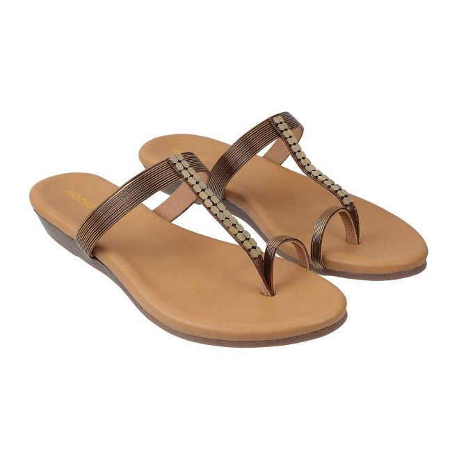 Mochi Women Antic-gold Casual Slippers (SKU: 32-1649L-28-42)
