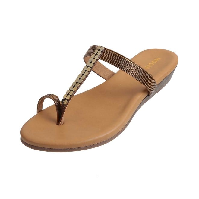 Mochi Women Antic-gold Casual Slippers (SKU: 32-1649L-28-42)