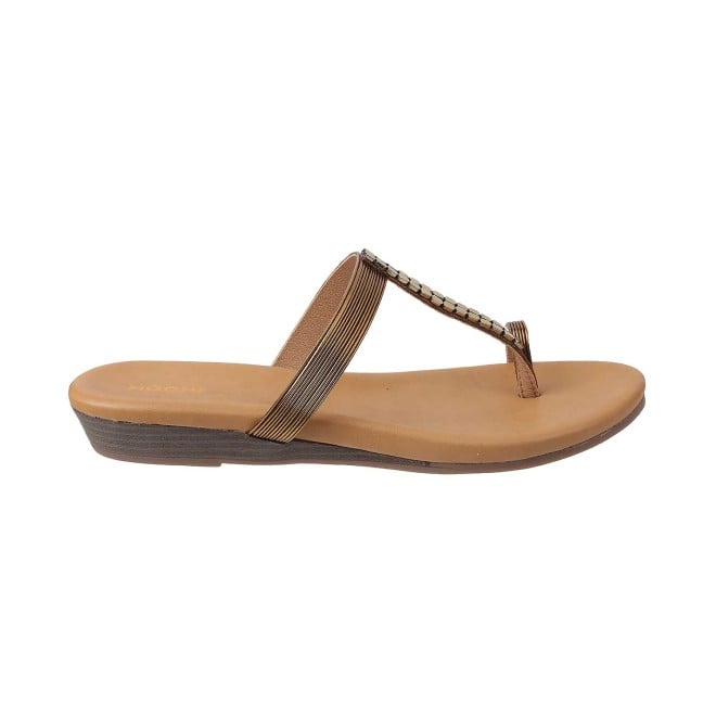 Mochi Women Antic-gold Casual Slippers (SKU: 32-1649L-28-42)