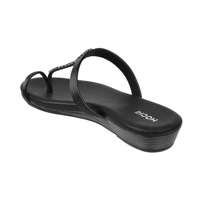 Mochi Women Black Casual Slippers (SKU: 32-1649L-11-43)