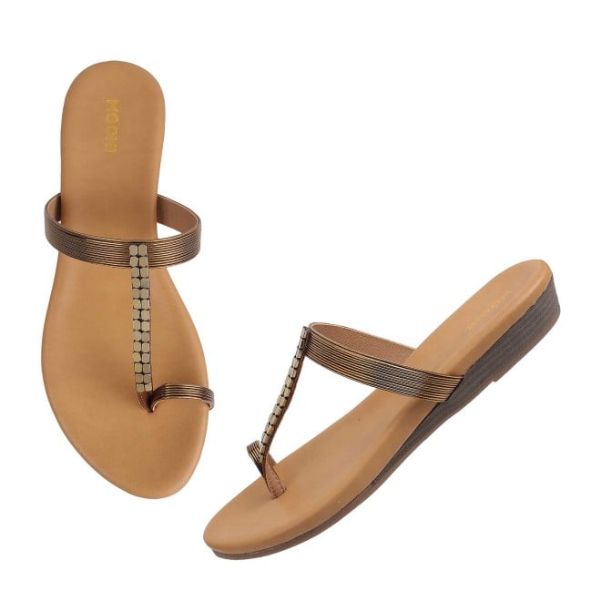 Mochi Women Antic-gold Casual Slippers (SKU: 32-1649L-28-42)