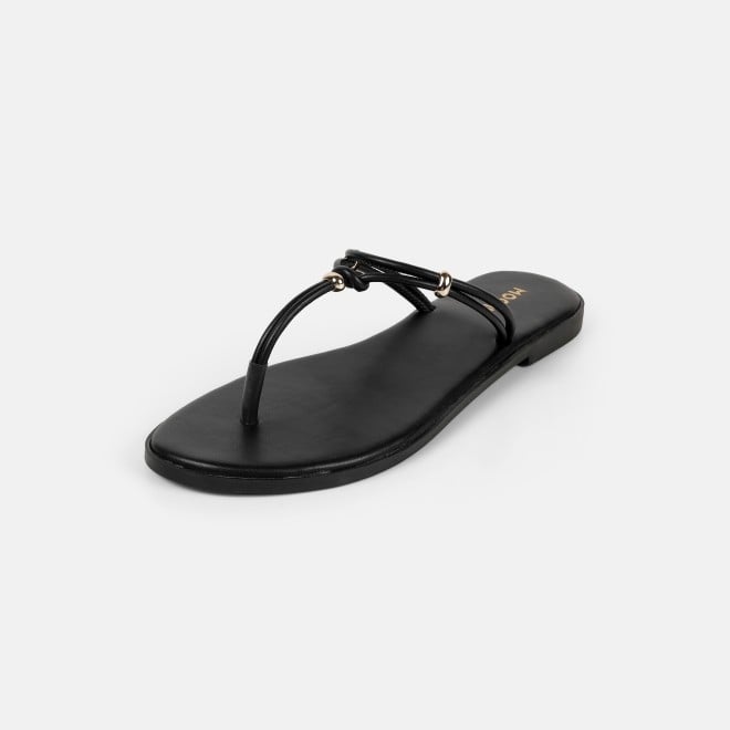 Mochi Women Black Casual Slippers (SKU: 32-1676-11-36)