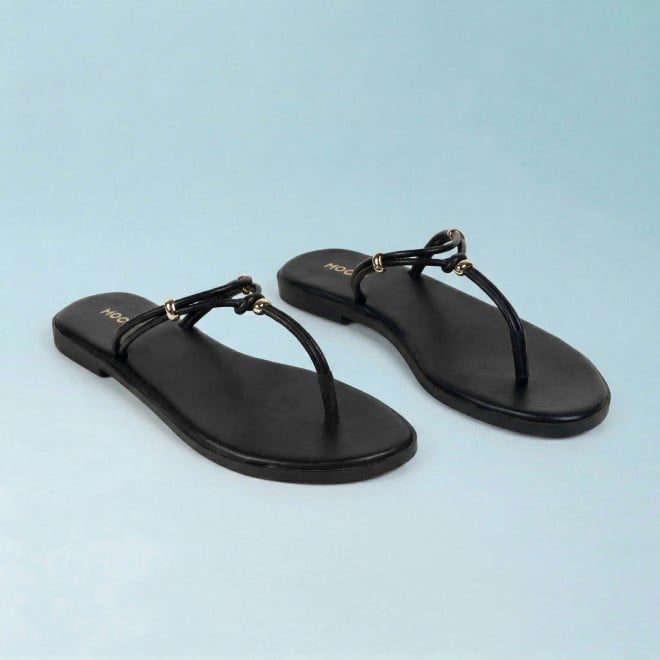 Mochi Women Black Casual Slippers (SKU: 32-1676-11-36)