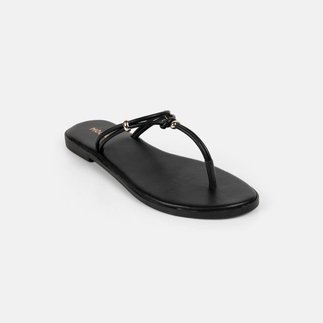 Mochi Women Black Casual Slippers (SKU: 32-1676-11-36)