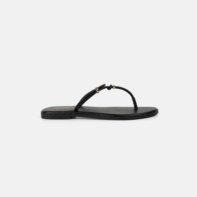Mochi Women Black Casual Slippers (SKU: 32-1676-11-36)