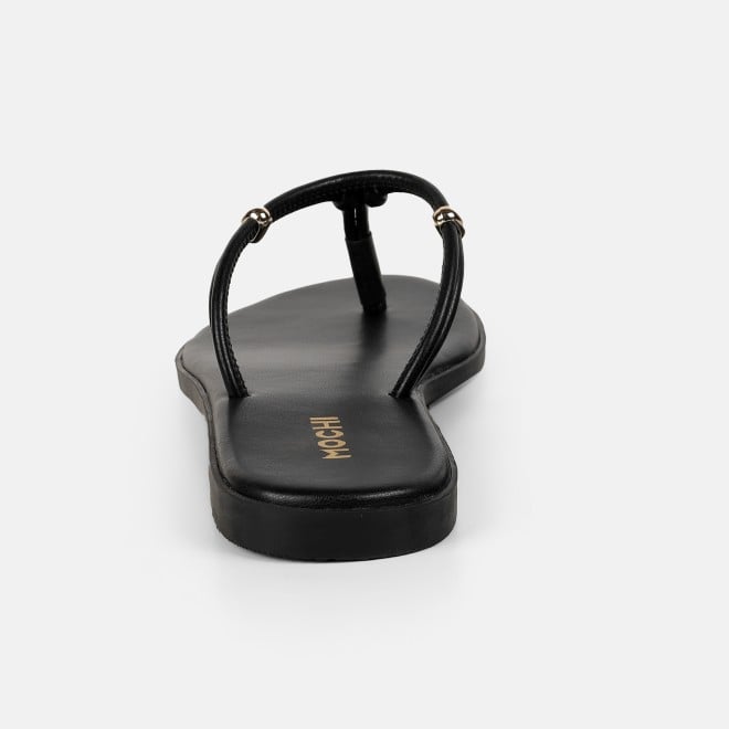 Mochi Women Black Casual Slippers (SKU: 32-1676-11-36)