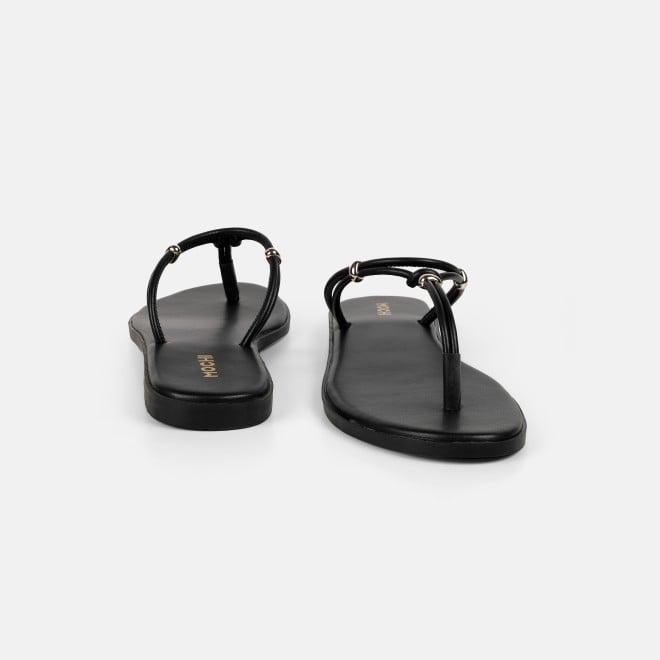 Mochi Women Black Casual Slippers (SKU: 32-1676-11-36)
