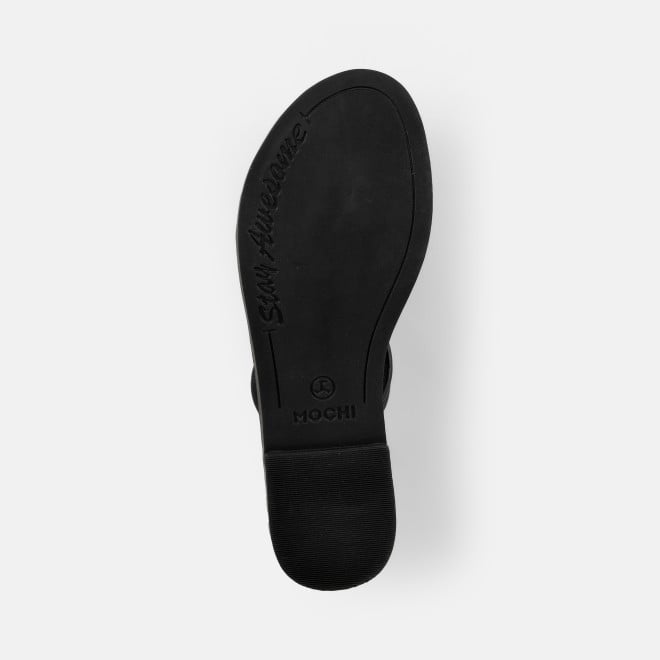 Mochi Women Black Casual Slippers (SKU: 32-1676-11-36)