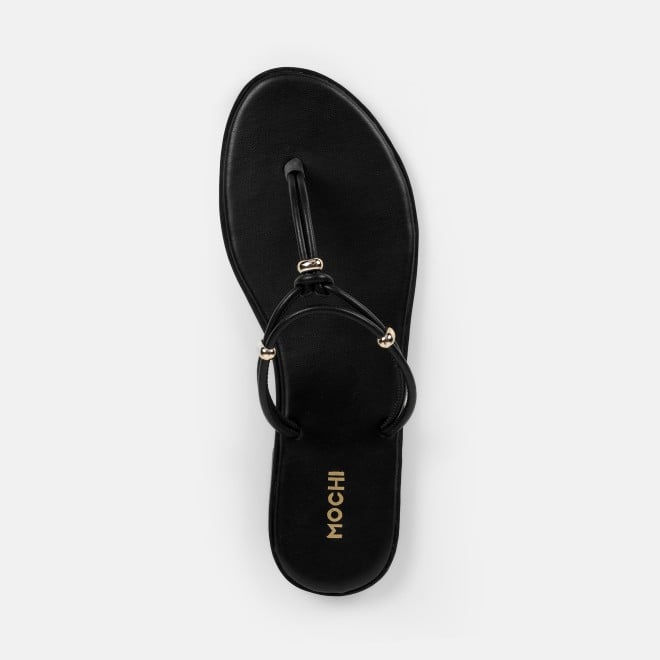 Mochi Women Black Casual Slippers (SKU: 32-1676-11-36)