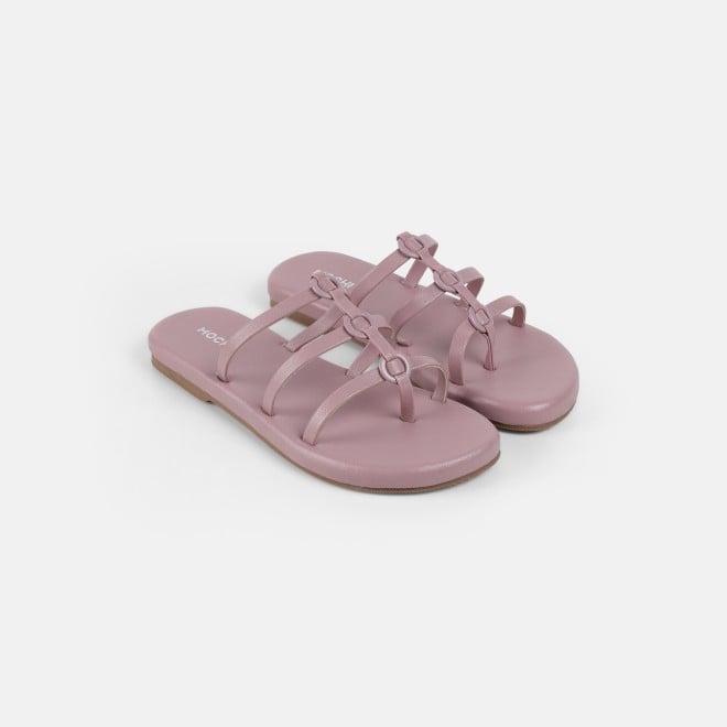 Mochi Women Peach Casual Slip Ons (SKU: 32-1680-80-36)