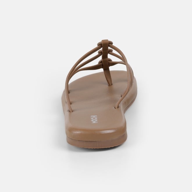 Mochi Women Beige Casual Slip Ons (SKU: 32-1680-20-36)