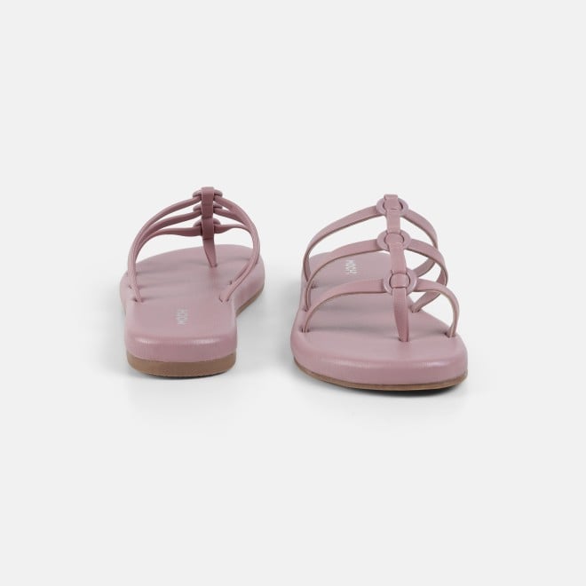 Mochi Women Peach Casual Slip Ons (SKU: 32-1680-80-36)