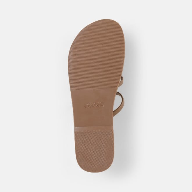 Mochi Women Beige Casual Slip Ons (SKU: 32-1680-20-36)