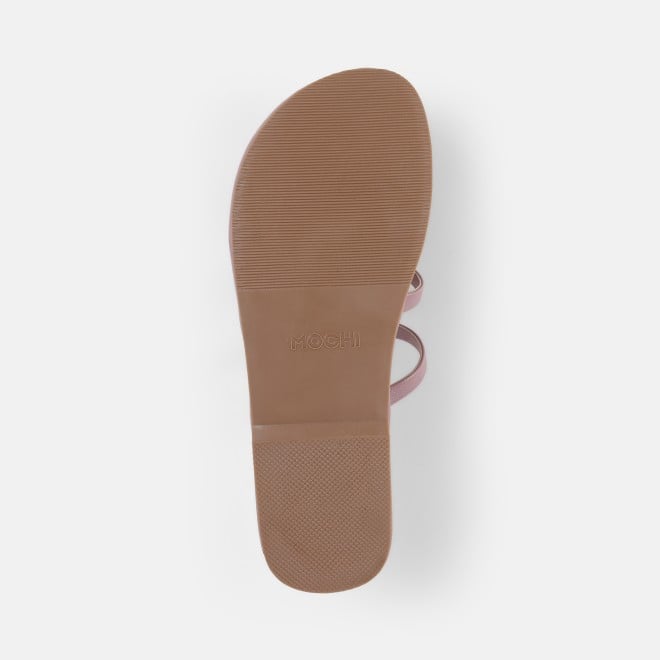 Mochi Women Peach Casual Slip Ons (SKU: 32-1680-80-36)