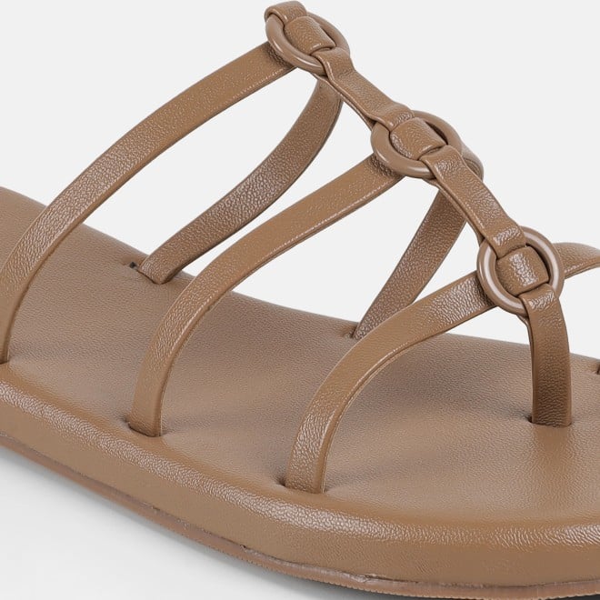 Mochi Women Beige Casual Slip Ons (SKU: 32-1680-20-36)