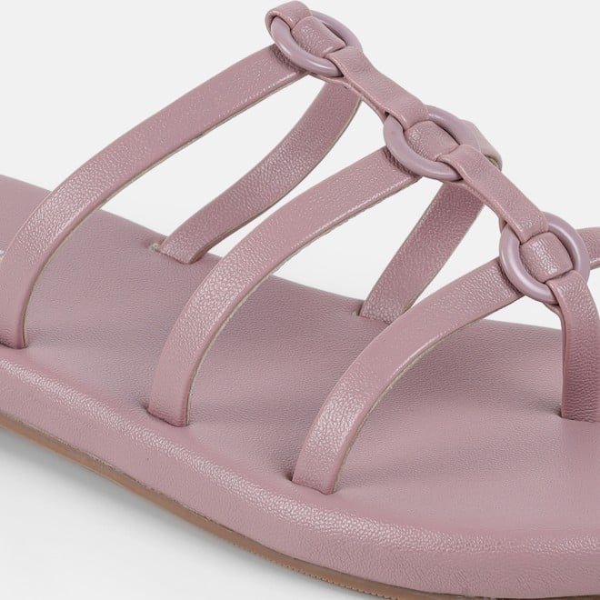 Mochi Women Peach Casual Slip Ons (SKU: 32-1680-80-36)