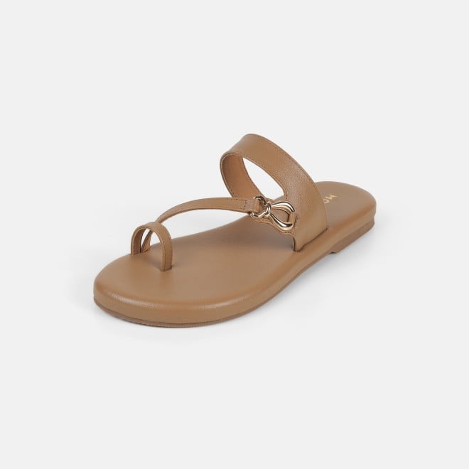 Mochi Women Beige Casual Slip Ons (SKU: 32-1682-20-36)