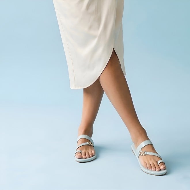 Mochi Women Blue Casual Slip Ons (SKU: 32-1682-45-36)