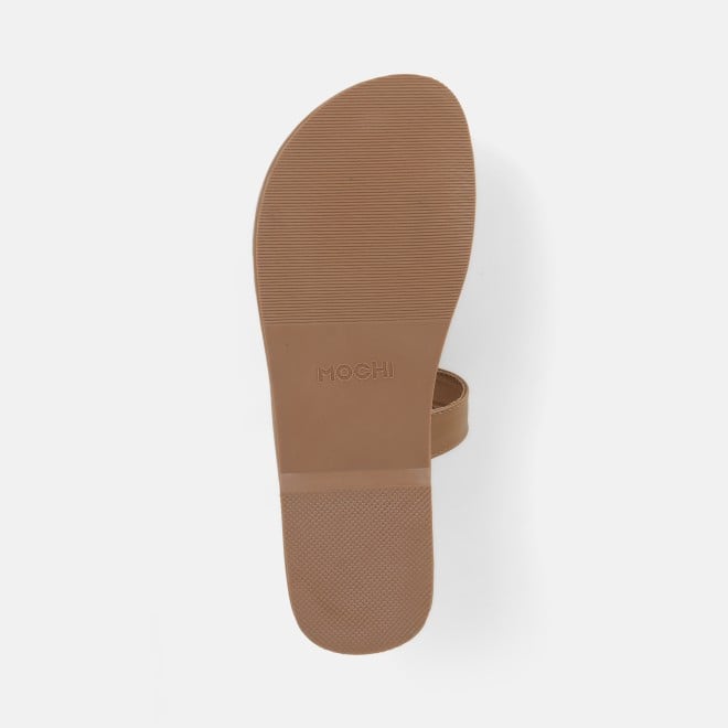 Mochi Women Beige Casual Slip Ons (SKU: 32-1682-20-36)