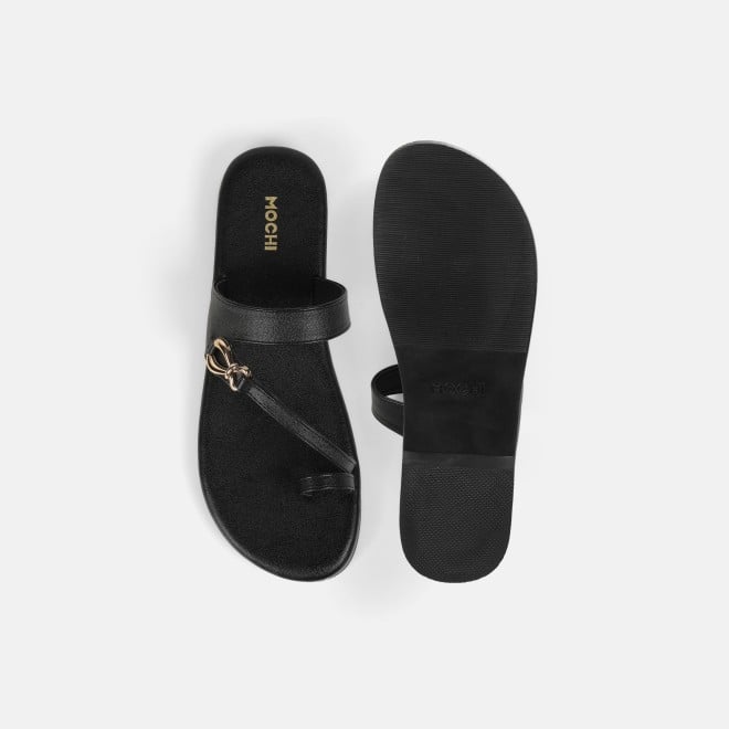 Mochi Women Black Casual Slip Ons (SKU: 32-1682-11-36)