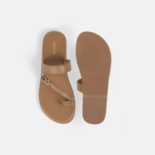 Mochi Women Beige Casual Slip Ons (SKU: 32-1682-20-36)