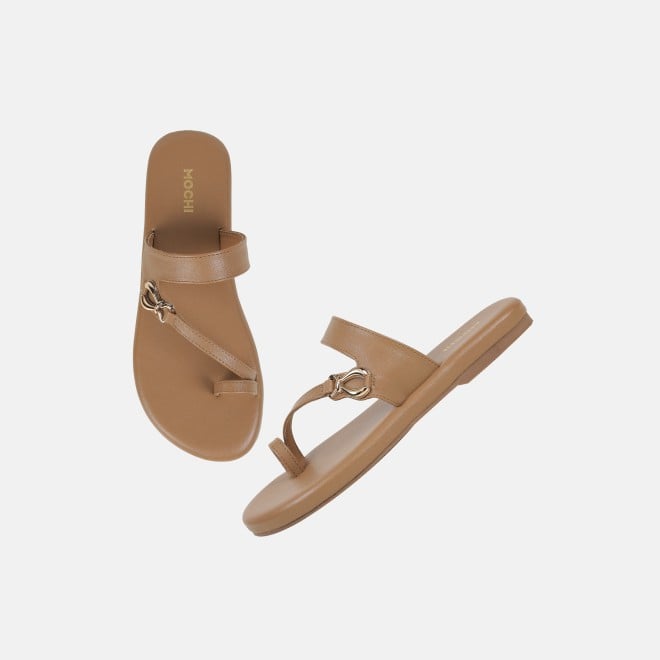 Mochi Women Beige Casual Slip Ons (SKU: 32-1682-20-36)