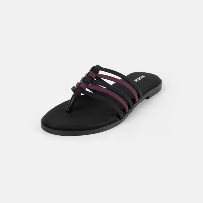 Mochi Women Black Casual Slippers (SKU: 32-1699-11-36)