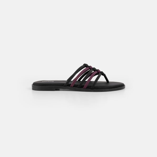 Mochi Women Black Casual Slippers (SKU: 32-1699-11-36)