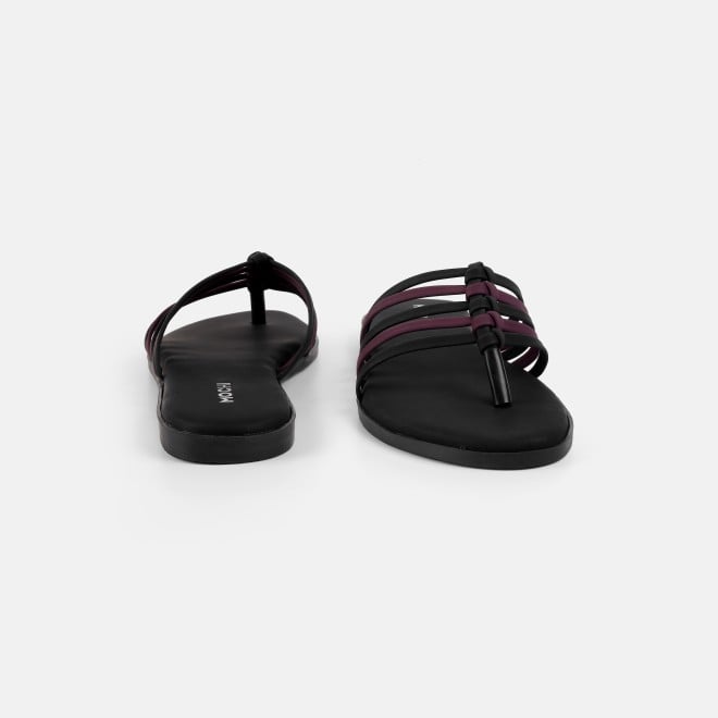 Mochi Women Black Casual Slippers (SKU: 32-1699-11-36)