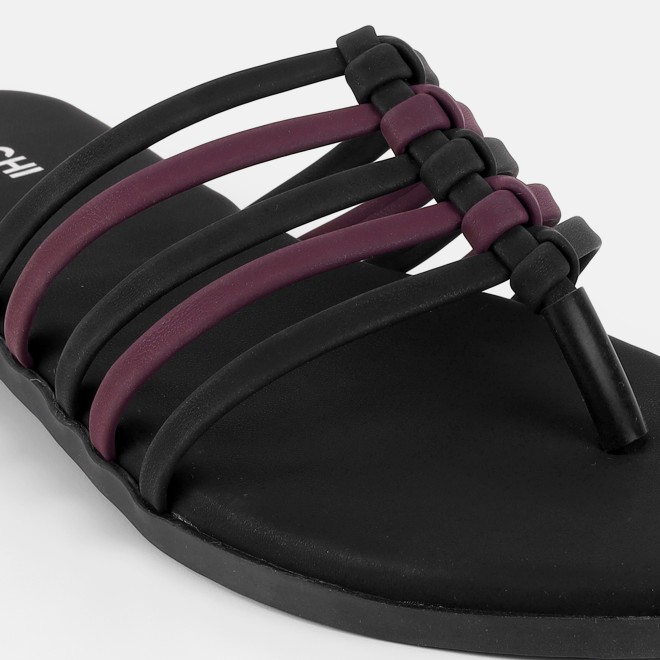 Mochi Women Black Casual Slippers (SKU: 32-1699-11-36)