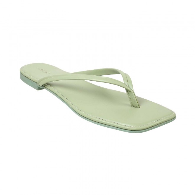 Mochi Women Green Casual Slippers (SKU: 32-1736-21-36)