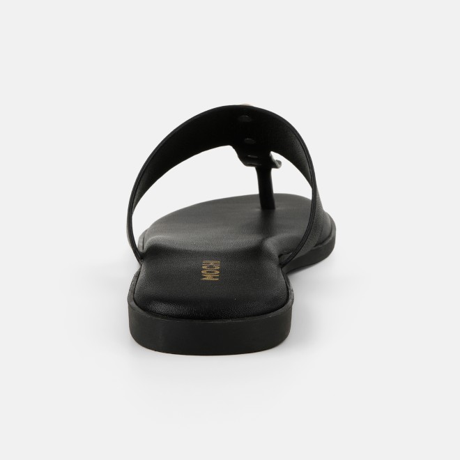 Mochi Women Black Casual Slippers (SKU: 32-1739-11-36)