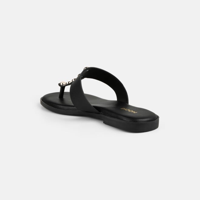 Mochi Women Black Casual Slippers (SKU: 32-1739-11-36)