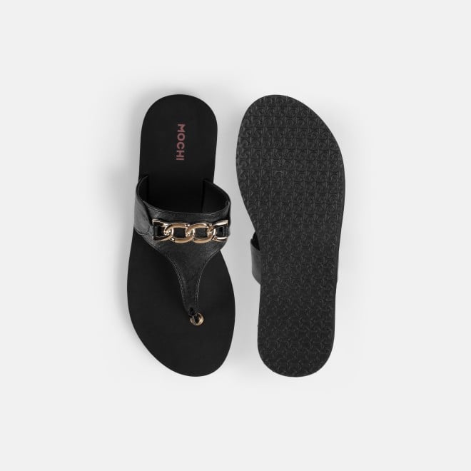 Mochi Women Black Casual Slip Ons (SKU: 32-1797-11-36)