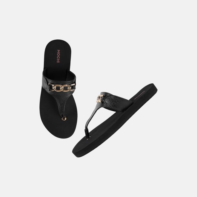 Mochi Women Black Casual Slip Ons (SKU: 32-1797-11-36)