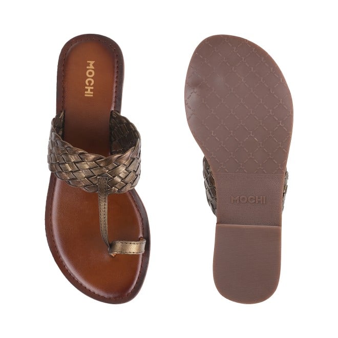 Mochi Women Antic-gold Casual Slip Ons (SKU: 32-1800L-28-43)