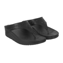 Women Black Casual Slippers