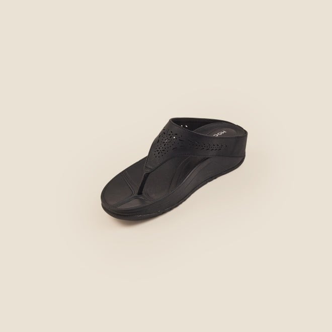 Mochi Women Black Casual Slippers (SKU: 32-24-11-36)