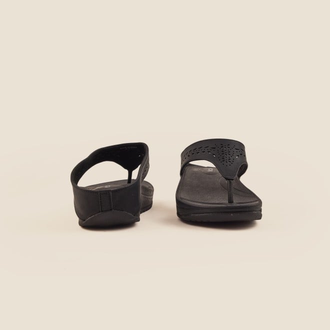 Mochi Women Black Casual Slippers (SKU: 32-24-11-36)