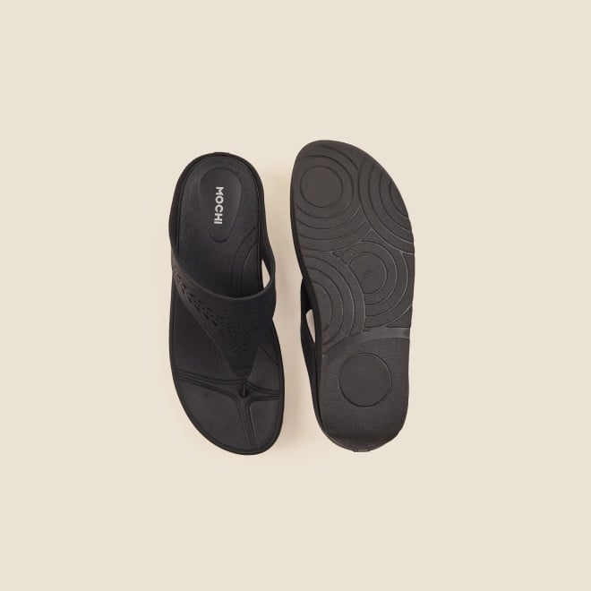 Mochi Women Black Casual Slippers (SKU: 32-24-11-36)